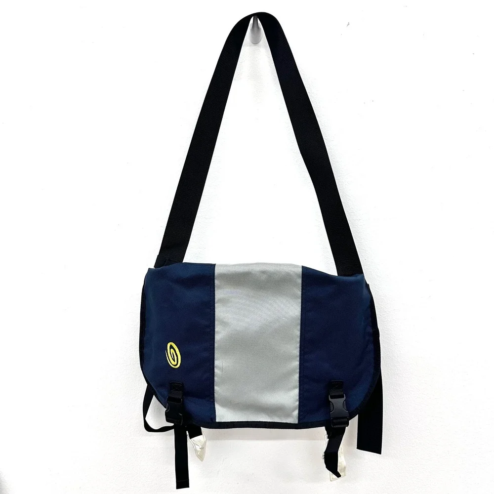 Timbuk2 Classic Messenger‎ Bag Large Blue Commuter Single Strap Canvas Travel